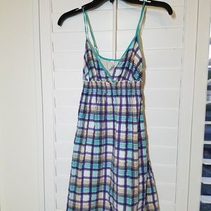 Multicolored plaid dress